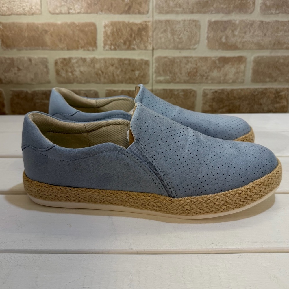 Dr Scholl's Women's Madison Sun Espadrilles Sneaker in Summer Blue Sz 9.5